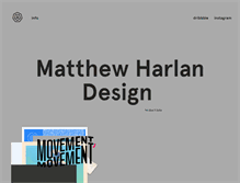 Tablet Screenshot of matthewharlan.com